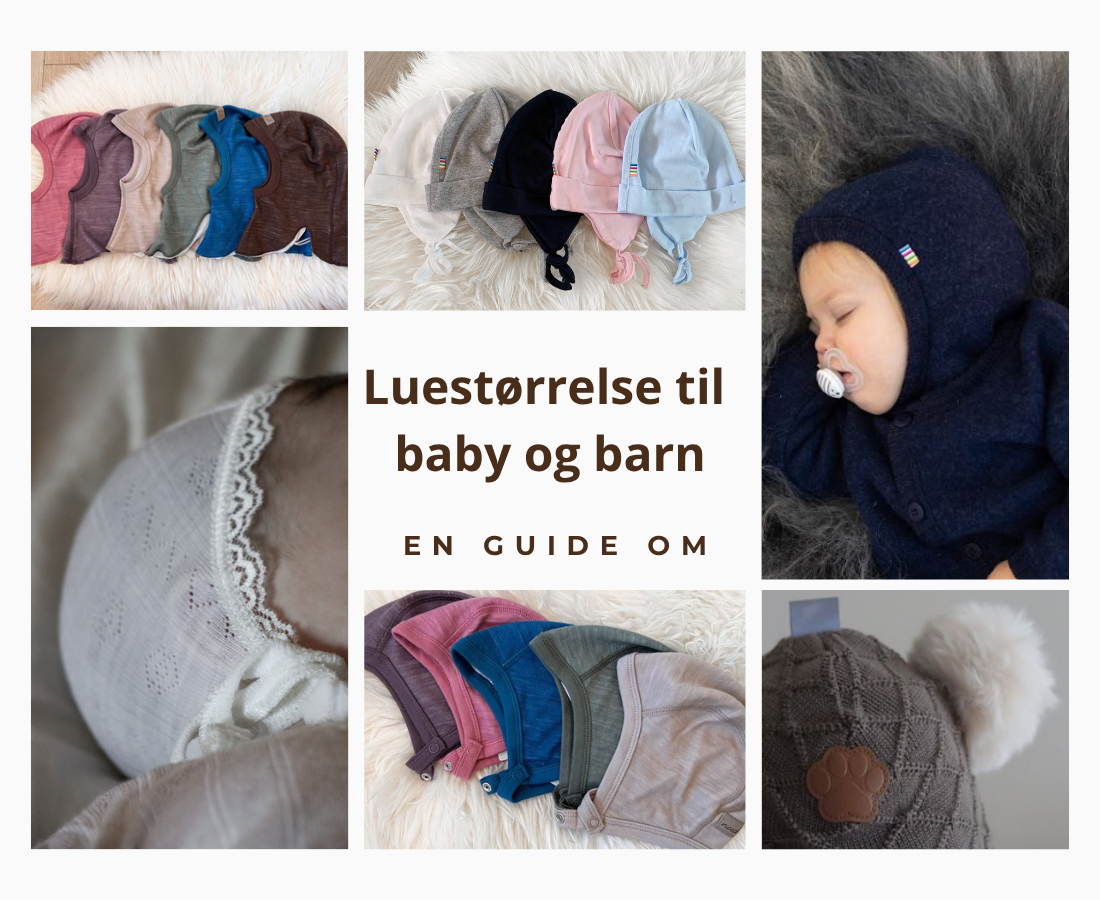 Luestørrelser til baby og barn
