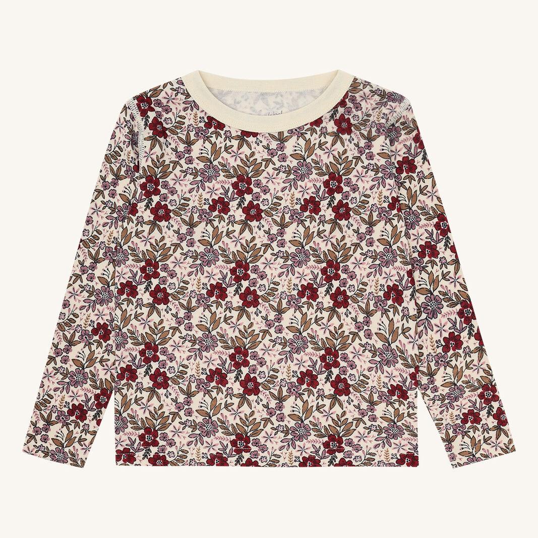 Ulltrøye m. bambus innerst "Abba Flor" Off White