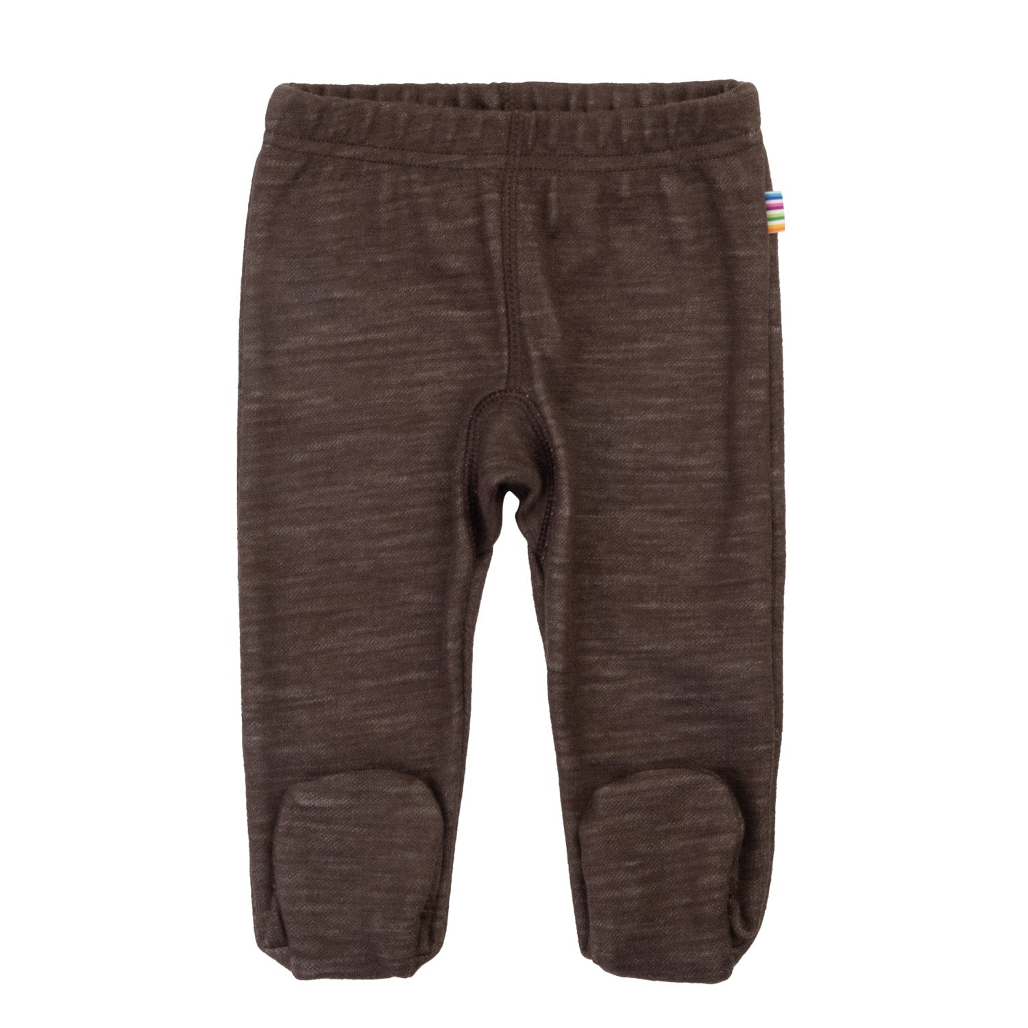 Joha - Leggings med fot i ull/bambus Mørk brun