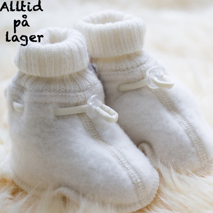 Joha - Booties i tykk ull "Softwool" Off-white
