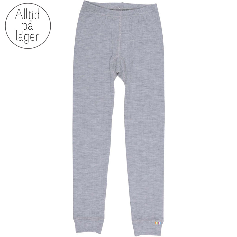 Joha - Leggings i merinoull Gråmelert
