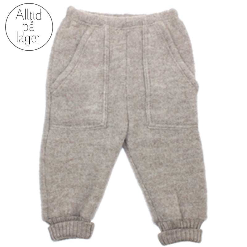 Joha - Bukse Baggy i tykk ull "Softwool" Sesame M