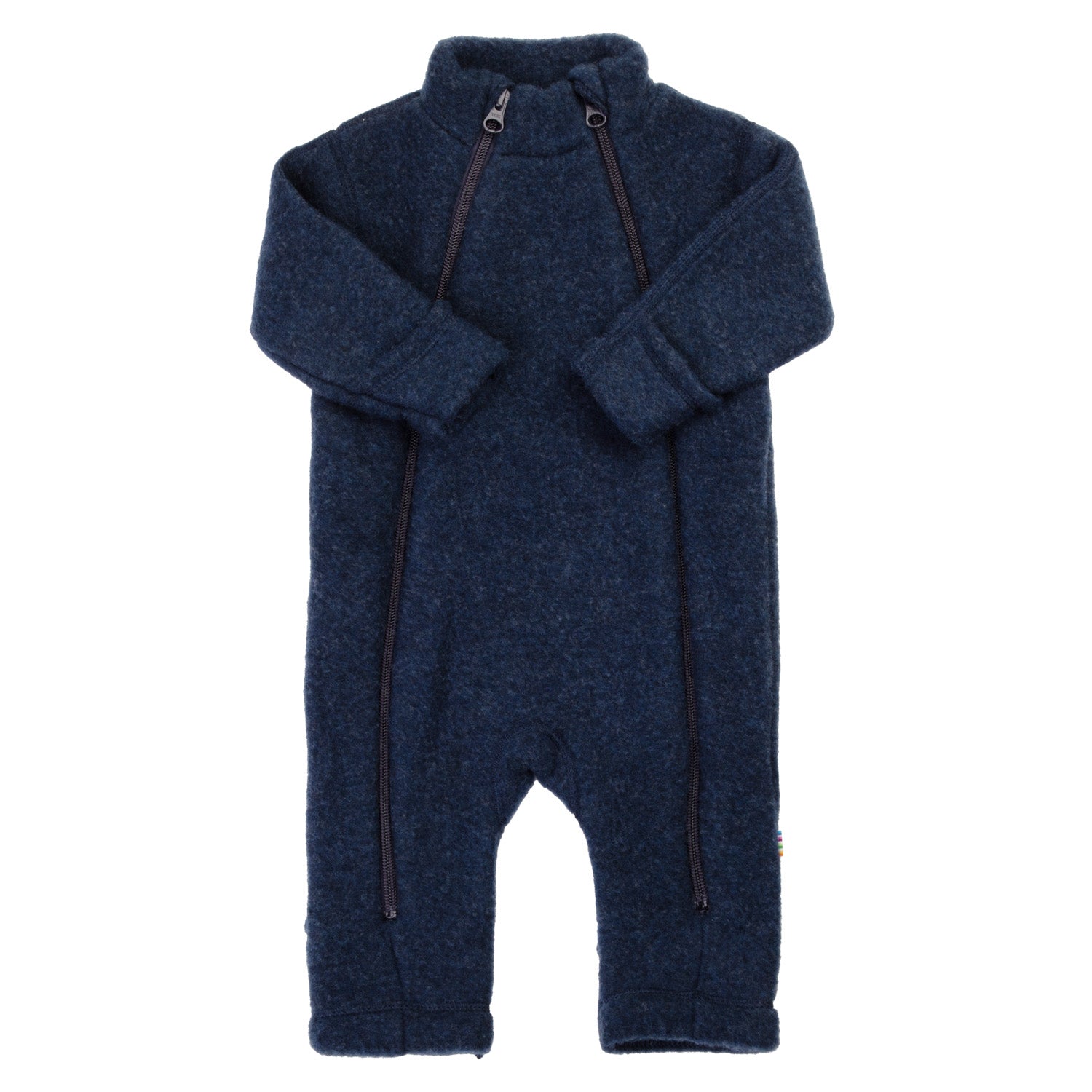 Joha - Heldress i tykk ull Softwool med zip Dark Blue