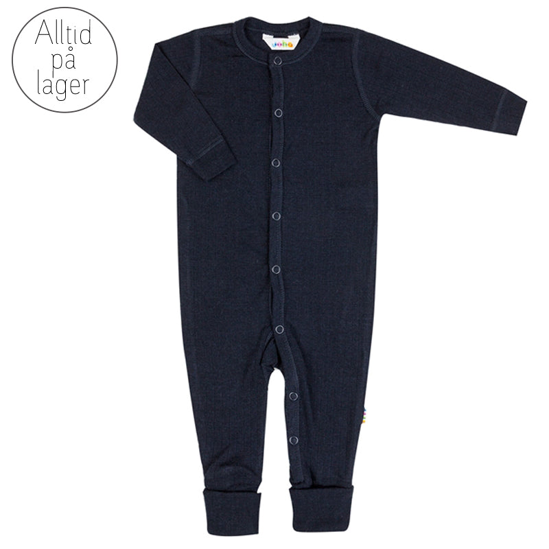 Joha - Pysjamas i merinoull Navy