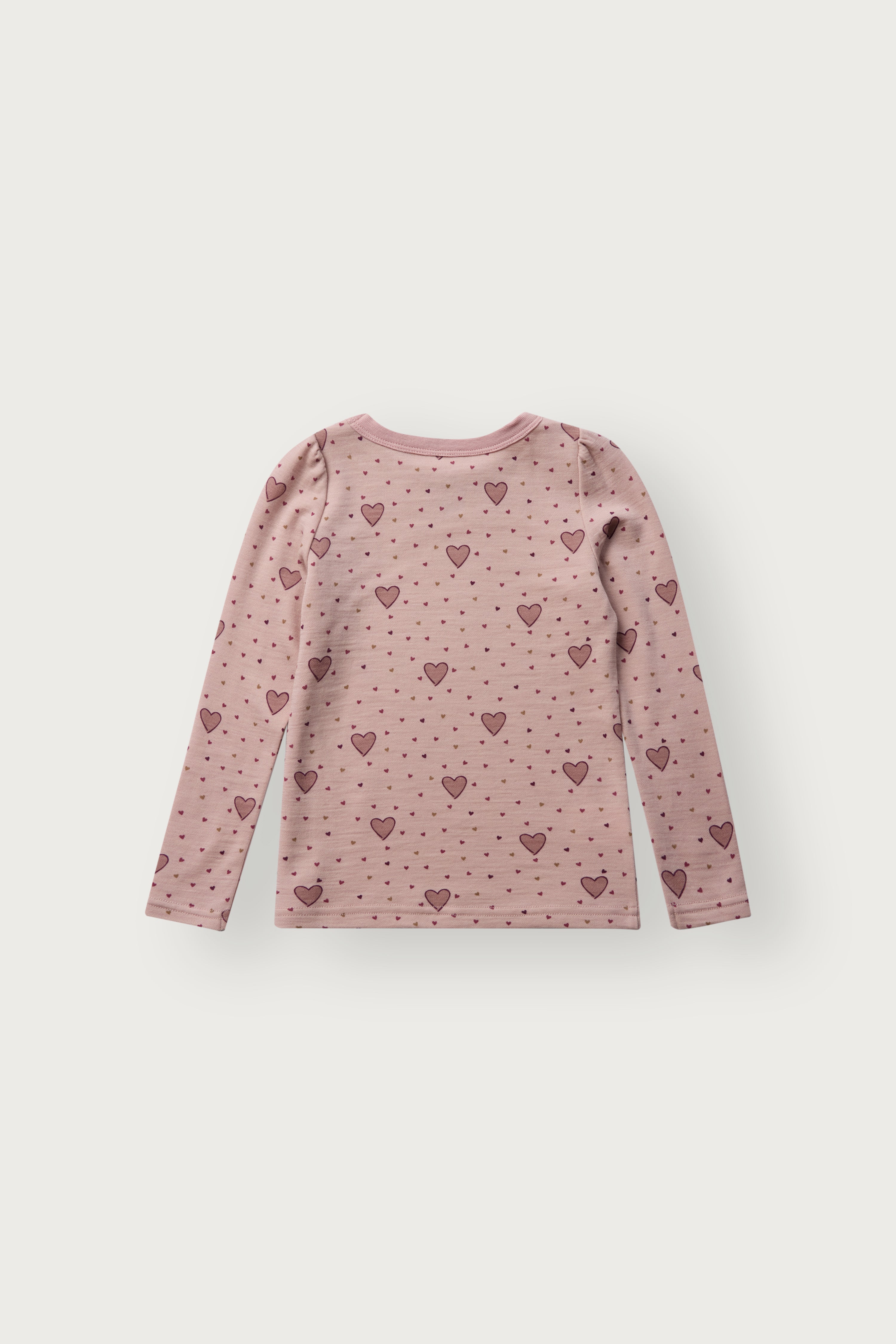 Hust and Claire Hearts Puff Trøye Dusty Rose