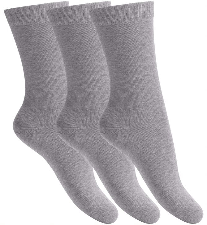 Melton - Sokker i bomull 3pk Light Grey Melange