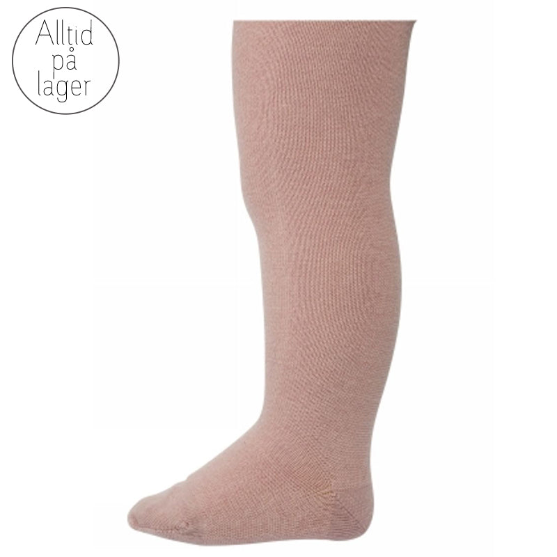 MP - Strømpebukse Wool Cotton Plain Wood Rose