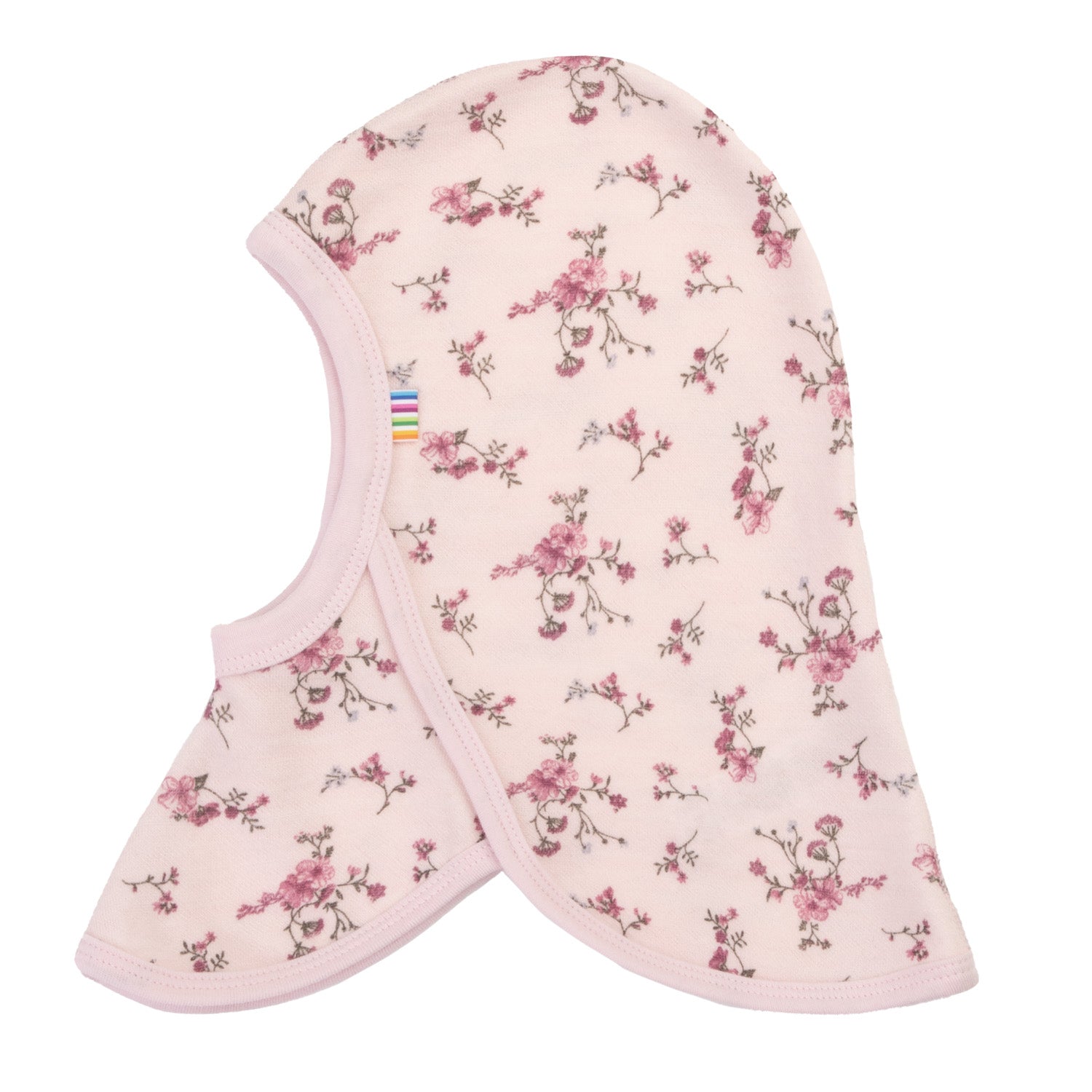 Joha - Finlandshette i ull/bambus «Flora & Cars» Lys rosa
