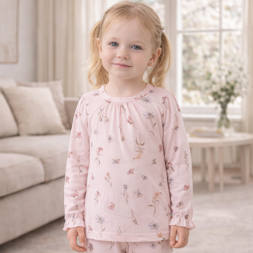Joha - Trøye i bambus "Bloom" Rose