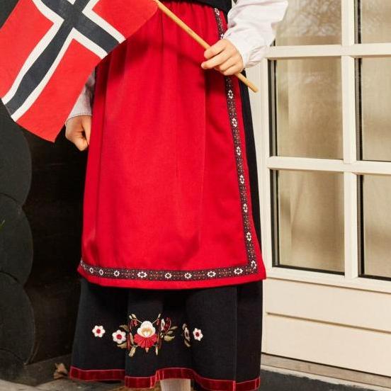 Name it - Forkle til bunad "TETANA" Mini Rio Red