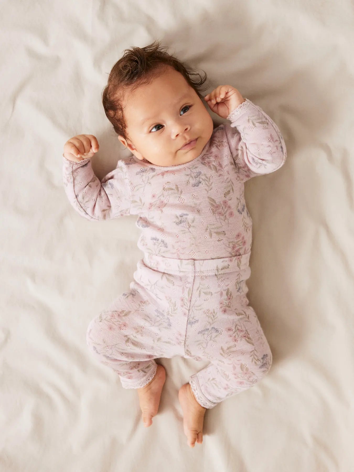Name it - Body "WANG" Baby Violet Ice Blomster