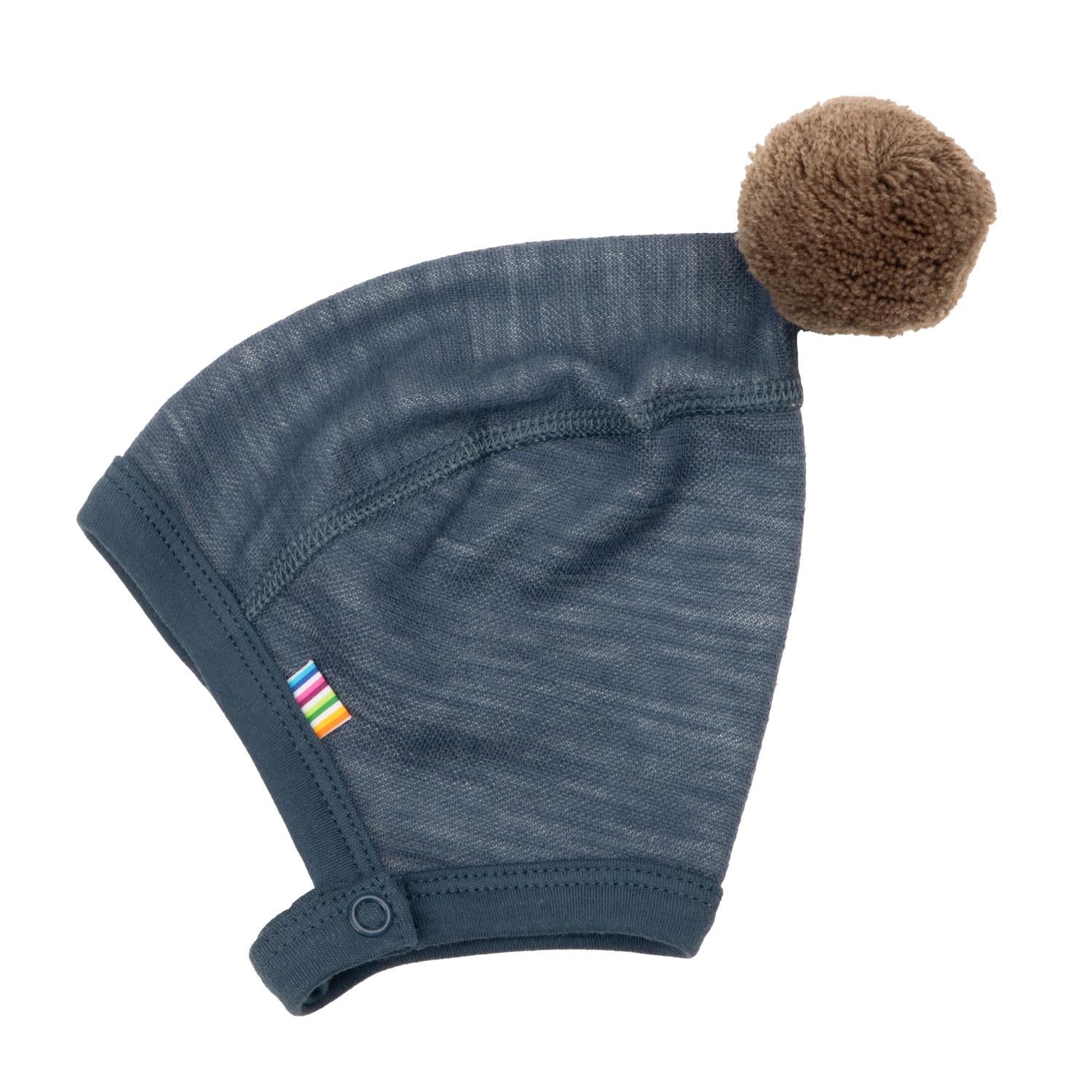 Joha - Babylue i ull m. bambus innerst "Propeller" Blue