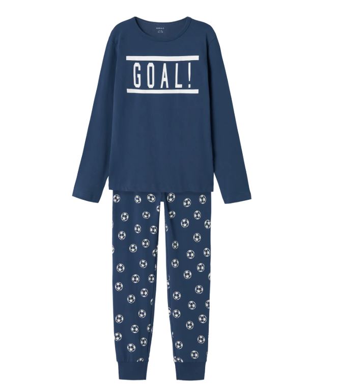 Name it - Pysjamas sett "Fotball" Dark Denim