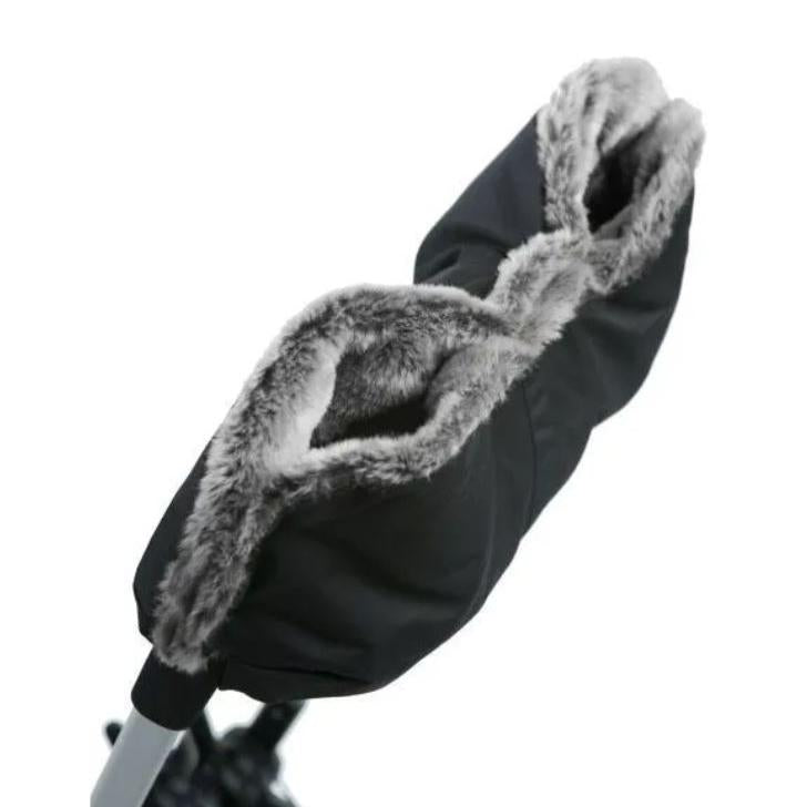 Tinkafu - Vognmuffe faux fur Svart/grå