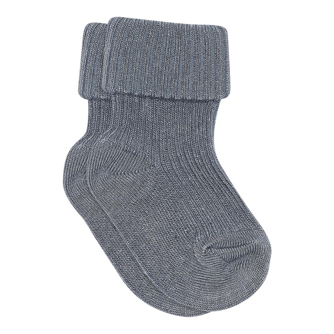 MP - Babysokker i bambus "Story" Stone Blue