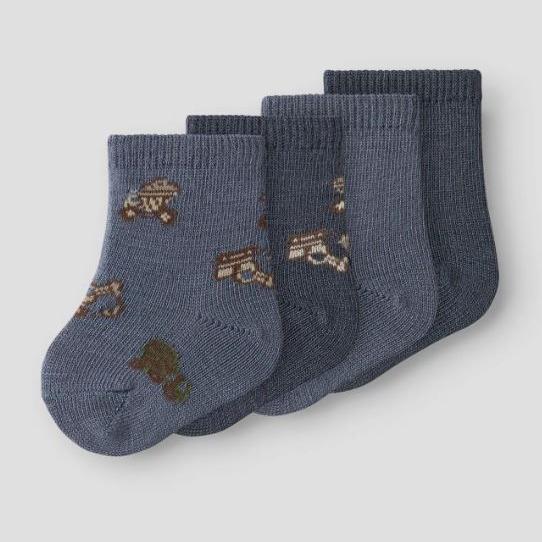 Ullsokker 4pk "WAK" Baby Folkstone Grey
