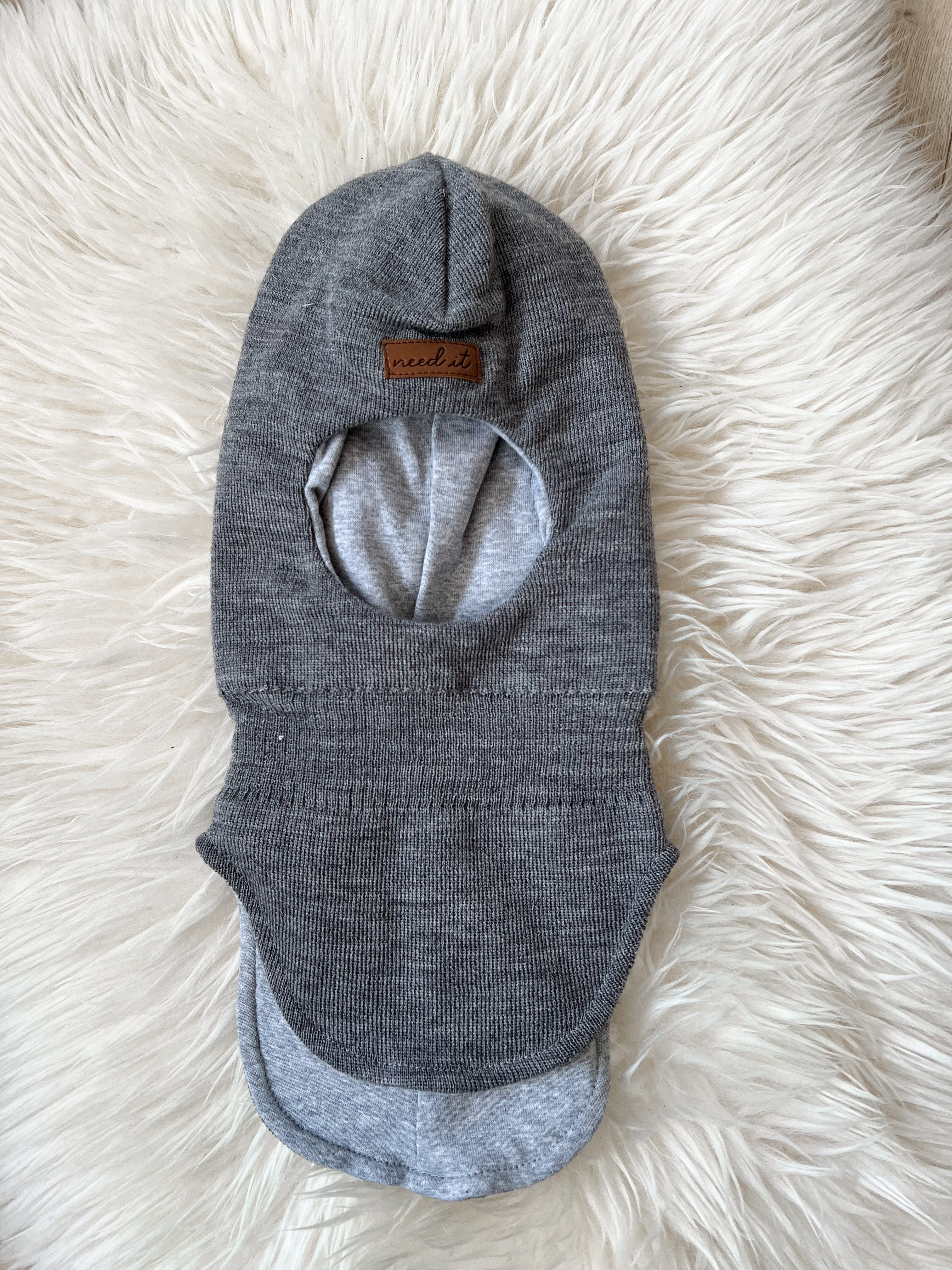 Need it - Balaclava i ull/bomull m.vindstopper Ty