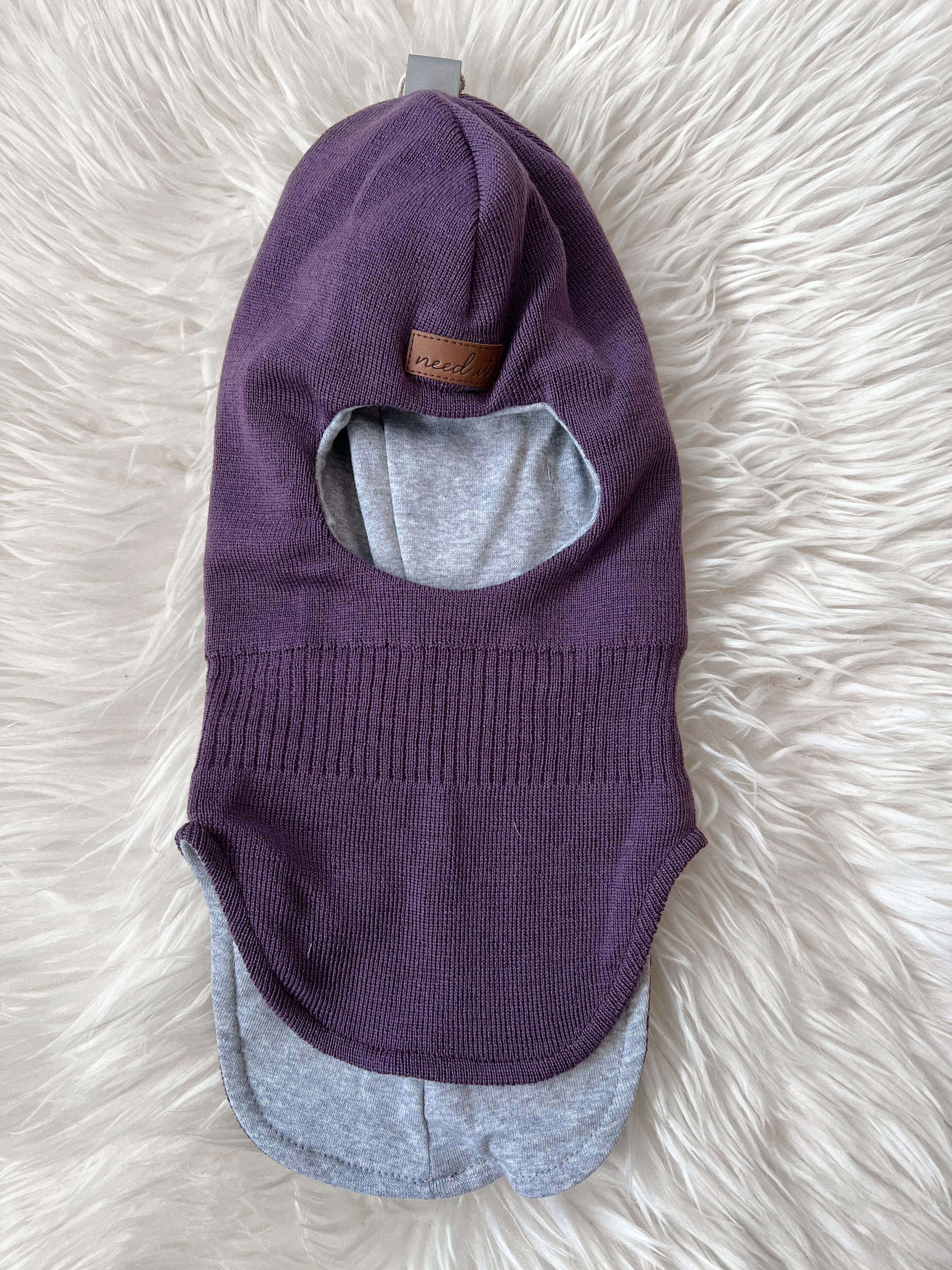 Need It - Balaclava i ull/bambus "Digg" Pen Lilla