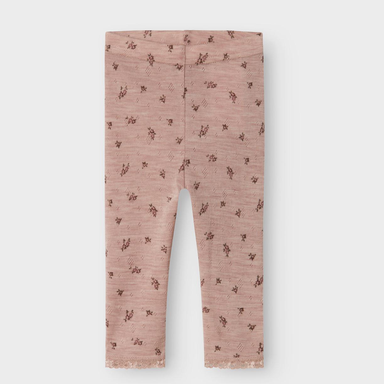 Name it - Ullleggings "WANG" Baby Shadow Gray Small flowers