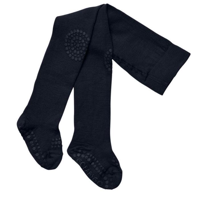 Krabbestrømpebukse i ull Midnight Blue