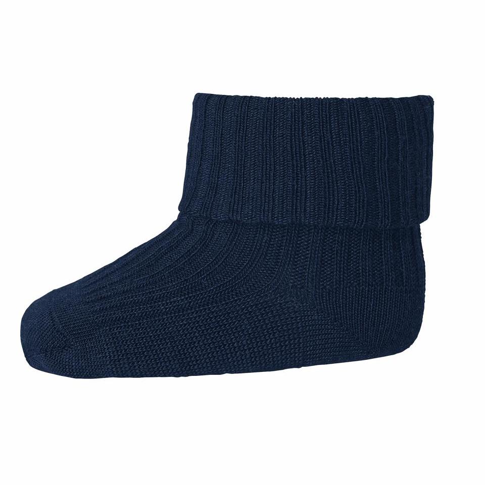 MP - Babysokker i ull "Ribb" Navy