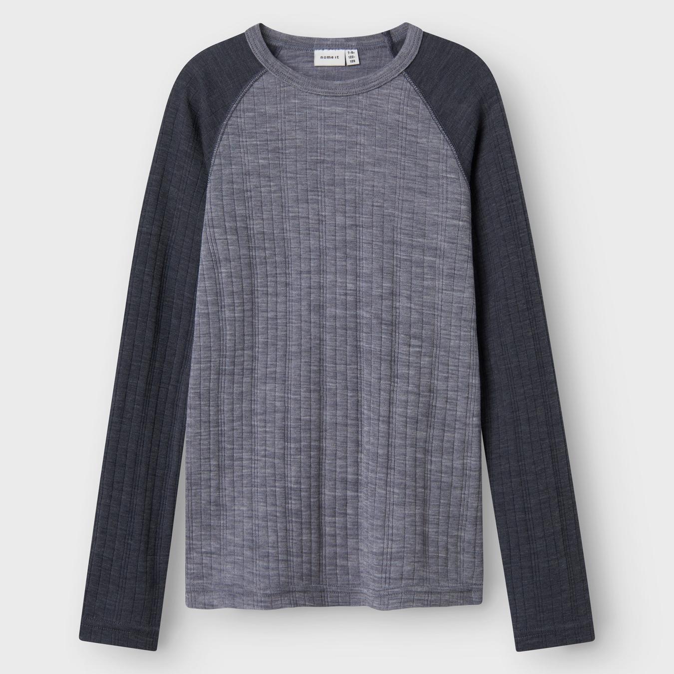 Name it - Ulltrøye "WANG" Kids Folkstone Gray