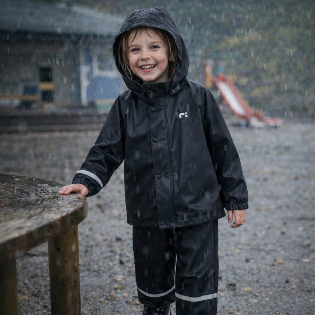 Name it - Regntøy sett "DRY RAIN" Black