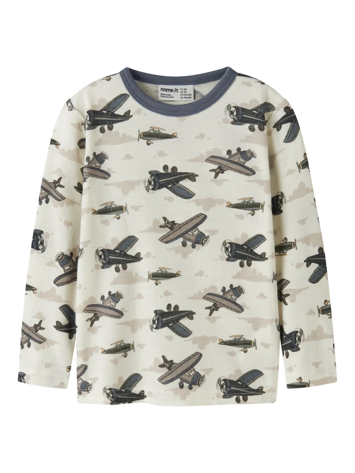 Name it Ulltrøye WILLITUS Mini Snow White Blomster