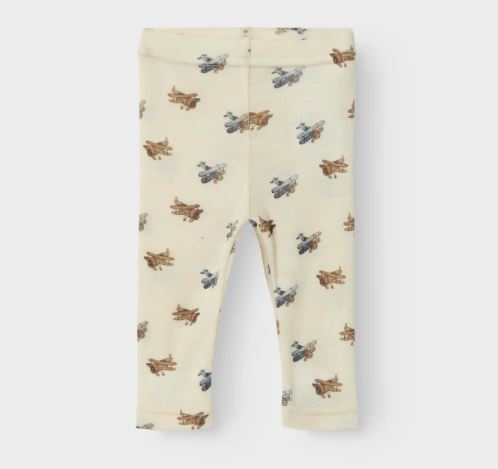 Lil`Atelier - Ullleggings m. modal "Nalu" Turtledove Melange