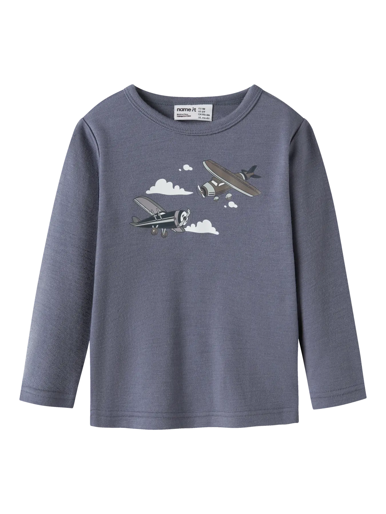 Name it Ulltrøye WILLITUS Mini Folkstone Gray Fly