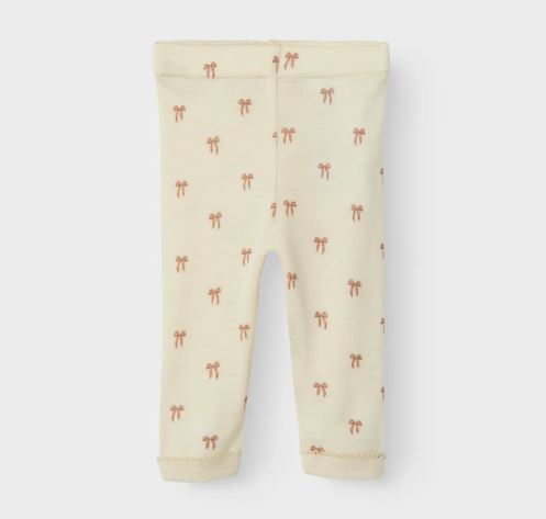 Lil`Aterlier- Ullleggings m. modal "Nalu" Turtledove Melange