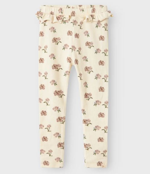 Lil`Atelier - Leggings m. rysjer "GAVO" Turtledove Peony