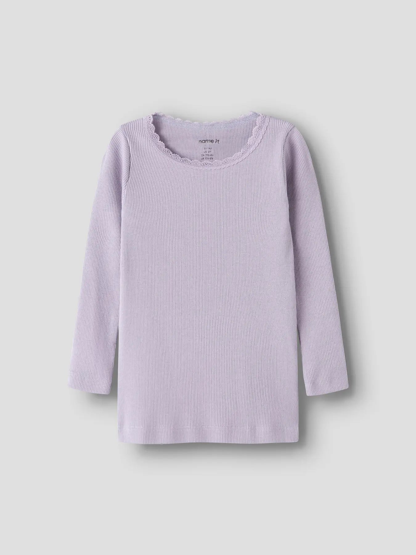 Name it - Trøye KAB Mini Lavender Gray
