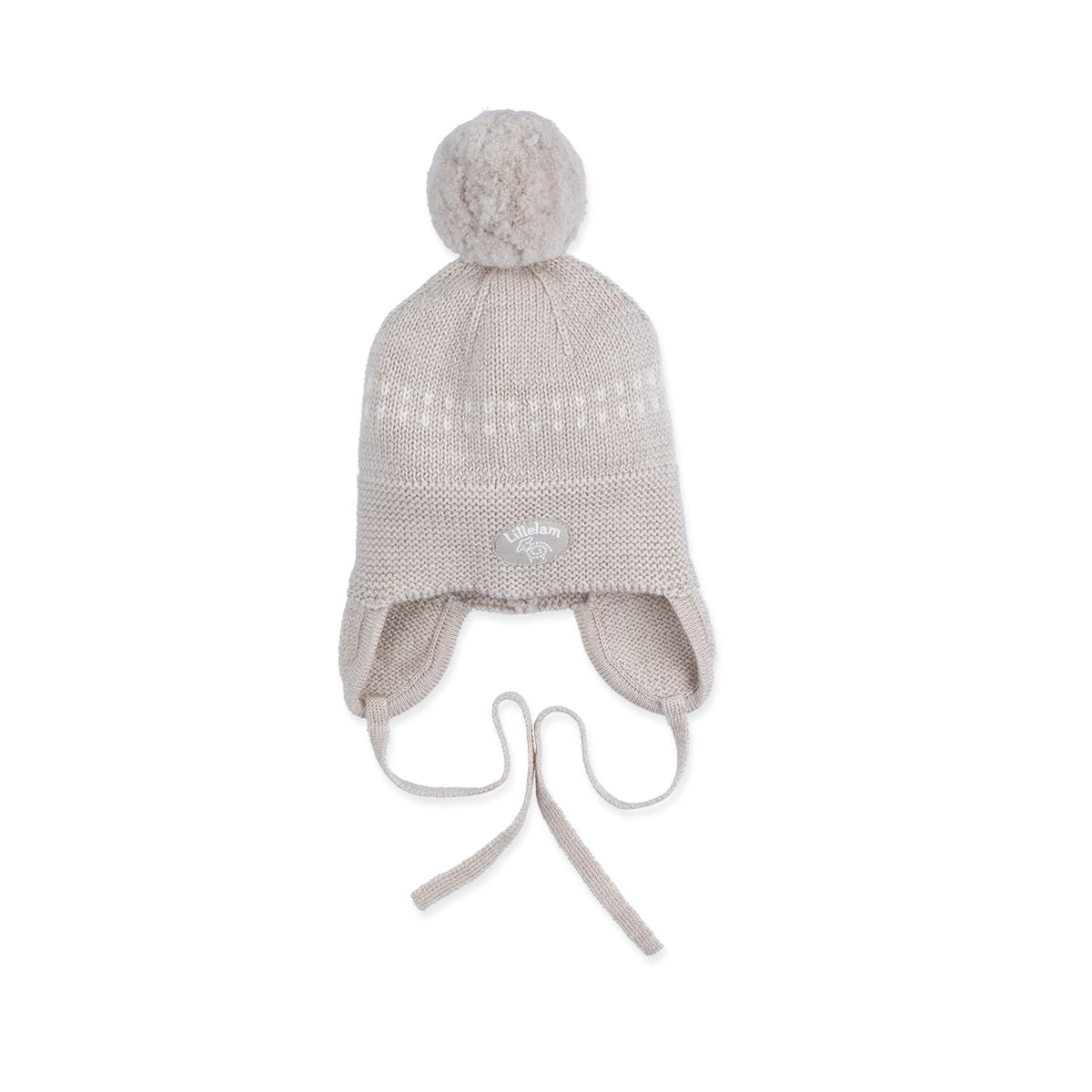 Lillelam Lue i merinoull «Classic» Lys beige