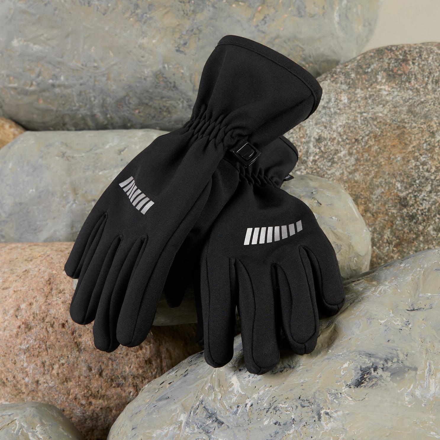 Name it - Hansker i softshell "Alfa" Black