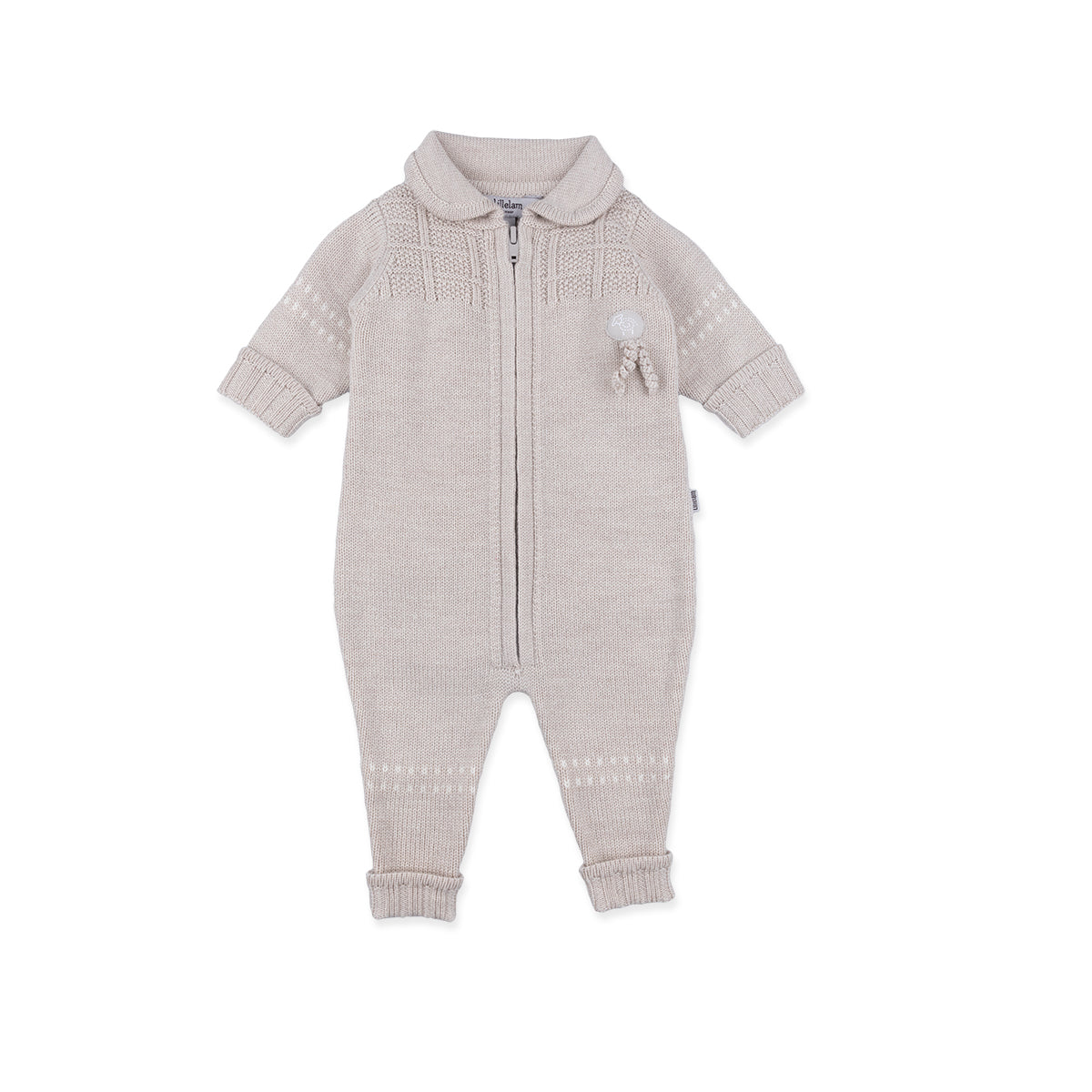 Lillelam Sparkedress i merinoull «Classic» Lys beige