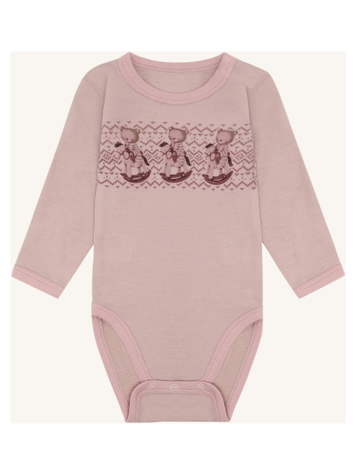 Hust and Claire - Body i ull/bambus Teddy Dusty Rose