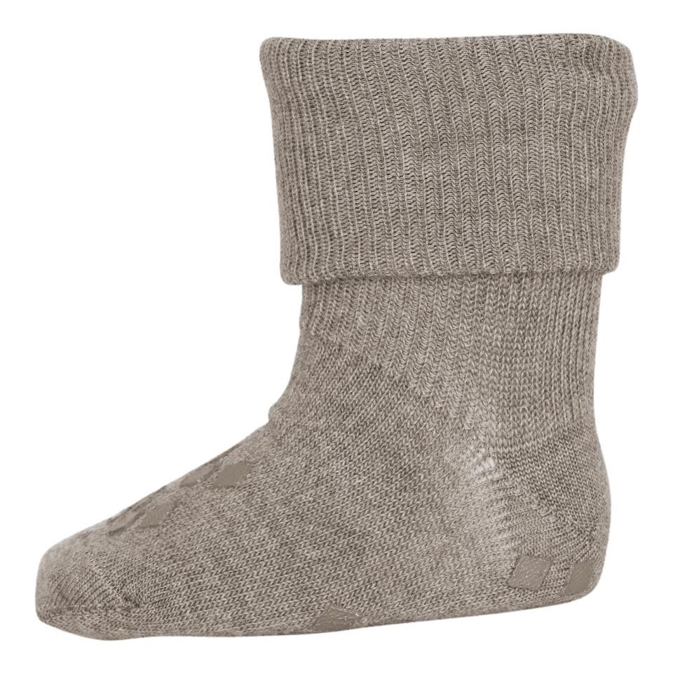 MP - Antiskli sokker i merinoull "Rio" Light Brown Melange