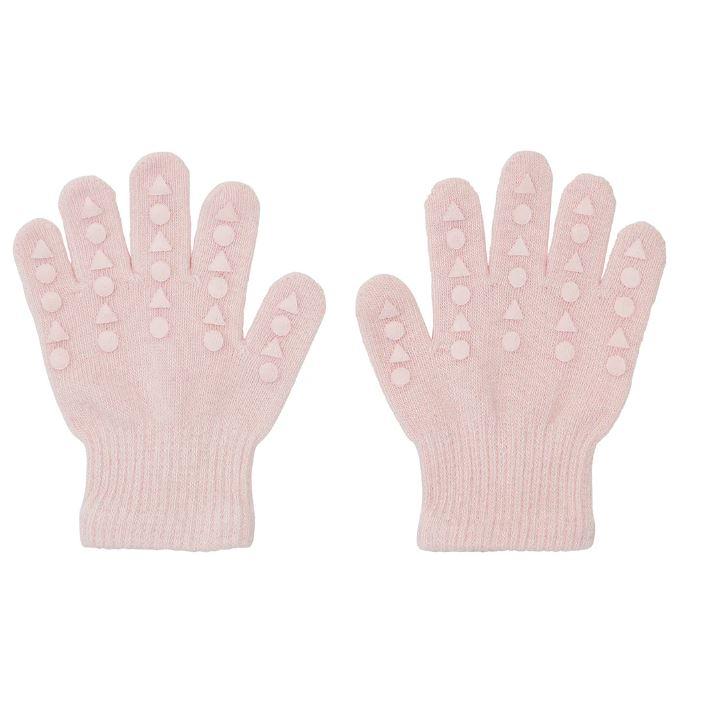 Go Baby Go fingervanter i bomull rosa – Småungene