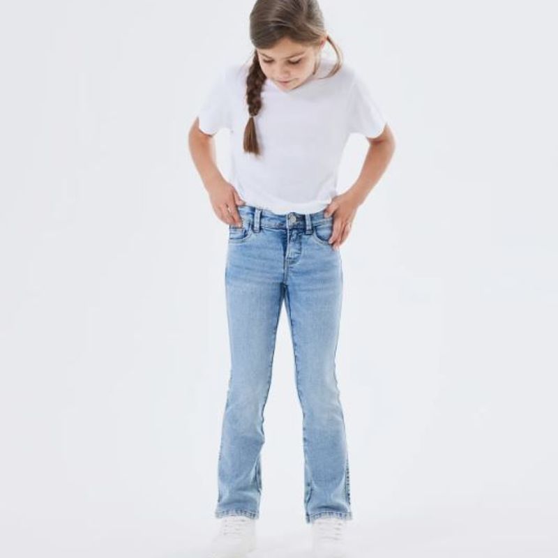 Name it - Bukse Jeans Polly Skinny Boot Kids Light Blue Denim