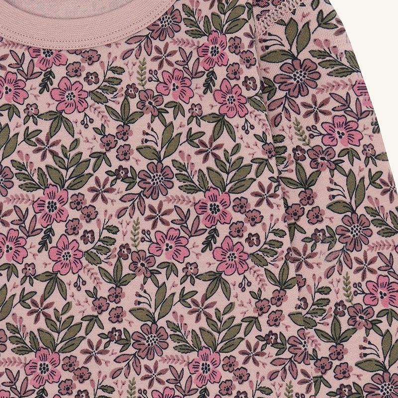 Hust and Claire - Ulltrøye m. bambus innerst "Abba Flor" Adobe Rose