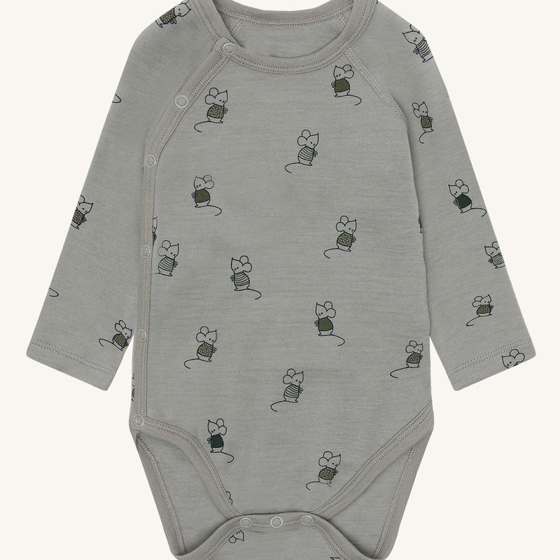 Hust and Claire - Ullbody Bo Wrap Mouse Forest Fog