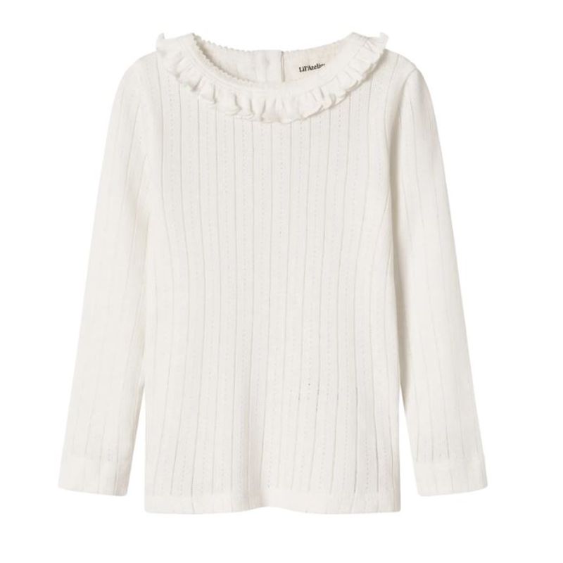 Lil`Atelier - Trøye m. krage "Rachel" Coconut Milk