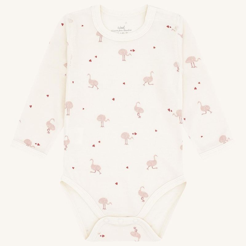 Hust and Claire - Ullbody m. bambus innerst Baloo Ostrich Off White