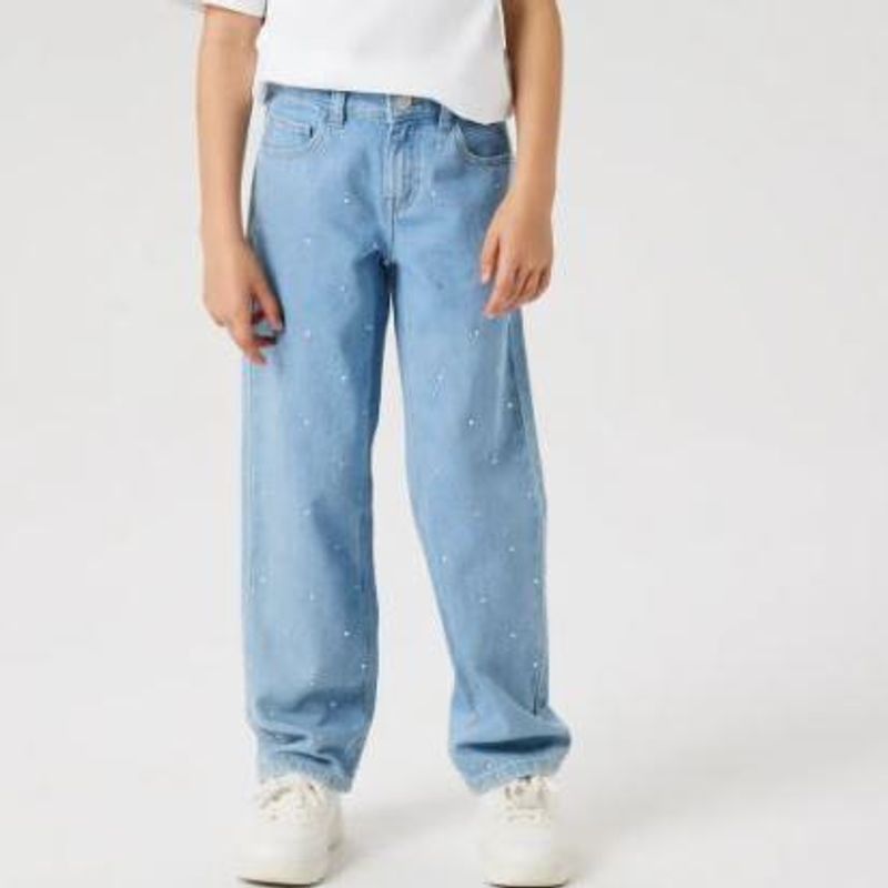 Name it - Bukse Jeans Rose Straight Rhine Light Blue Denim