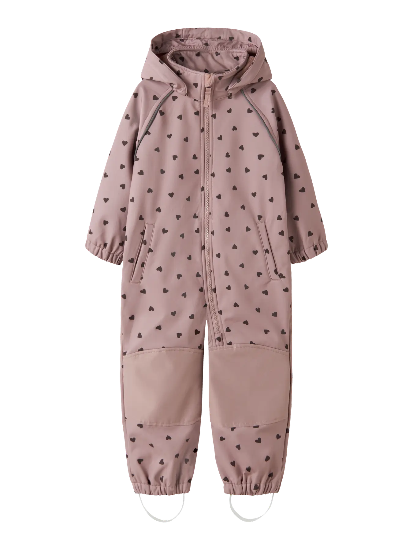 Name it Softshelldress ALFA Hearts Woodrose - forsidebilde