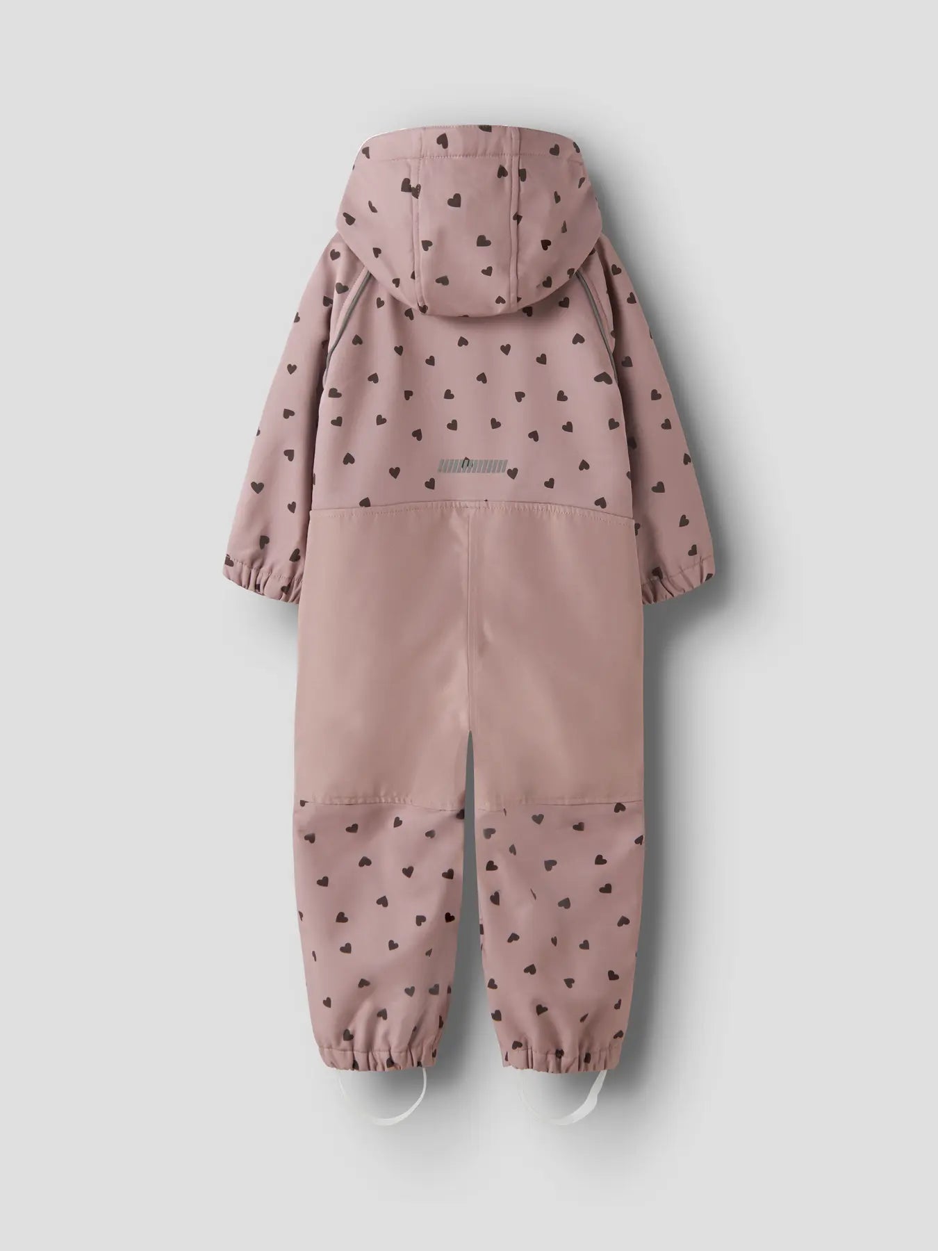 Name it Softshelldress ALFA Hearts Woodrose - side