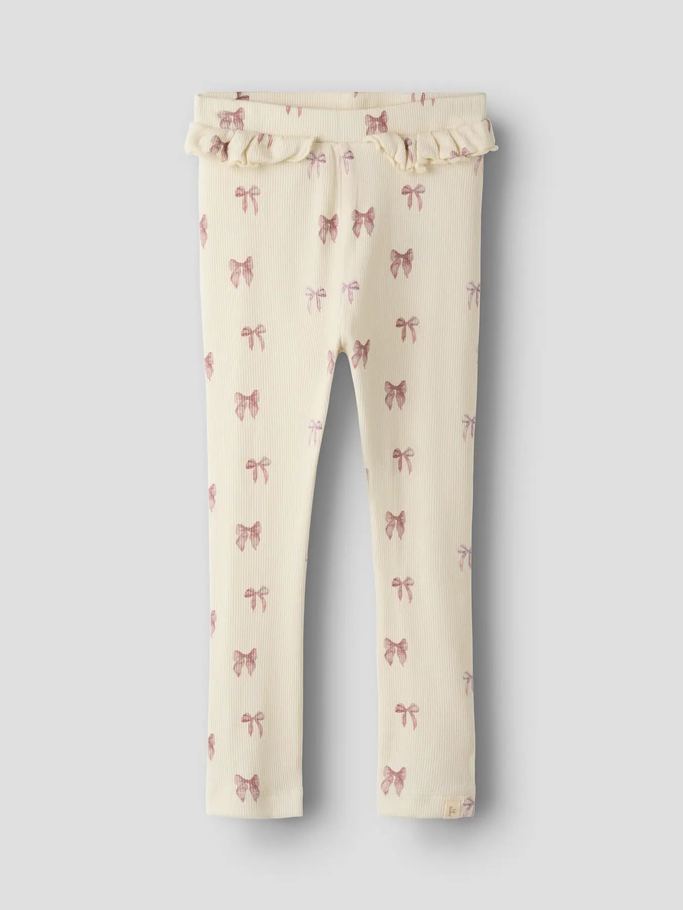 Lil`Atelier - Leggings m. rysjer GAVO Turtledove Bow