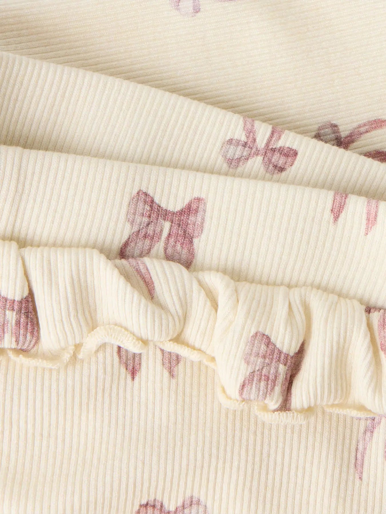 Lil`Atelier - Leggings m. rysjer GAVO Turtledove Bow