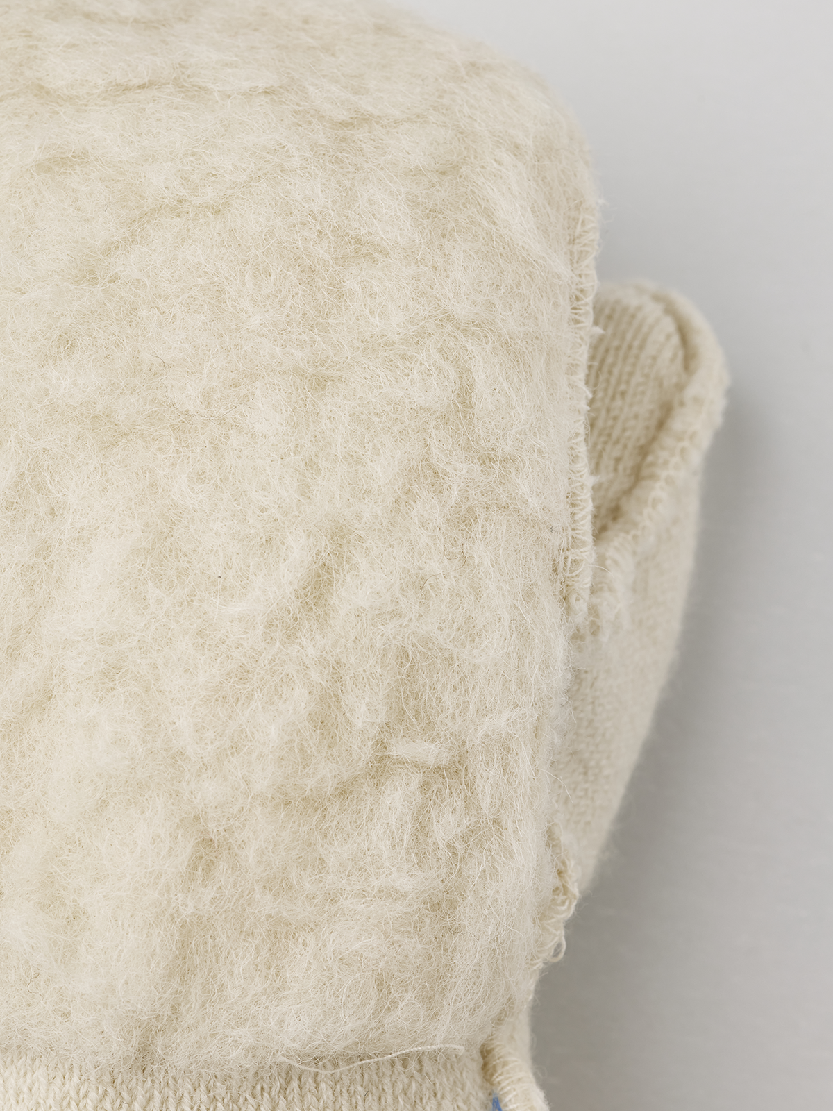 Hestra Innervott i ull «Fjellvotten Wool Terry/Pile Jr Liner» Offwhite